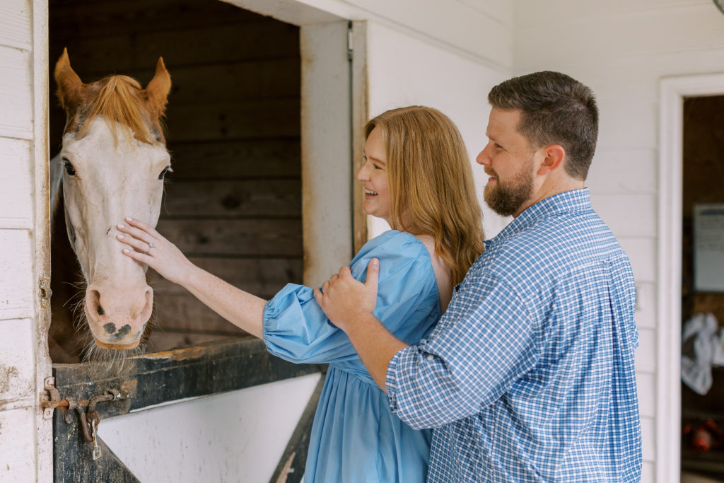 painted horse winery engagement session