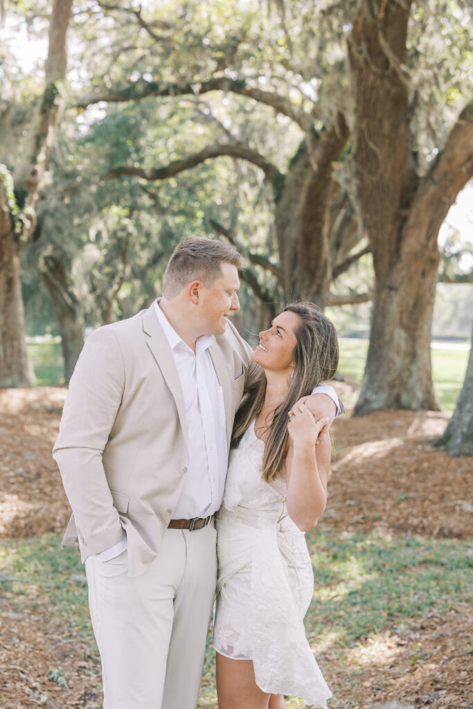 avenue of the oaks engagement session