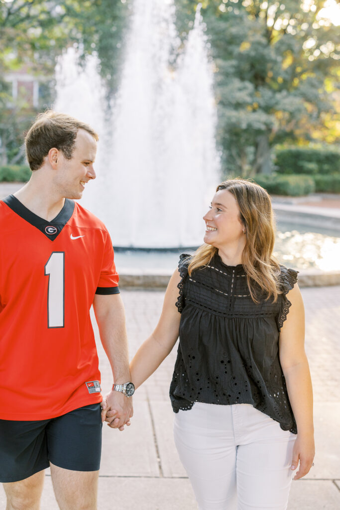 Engagement Session at UGA's North Campus