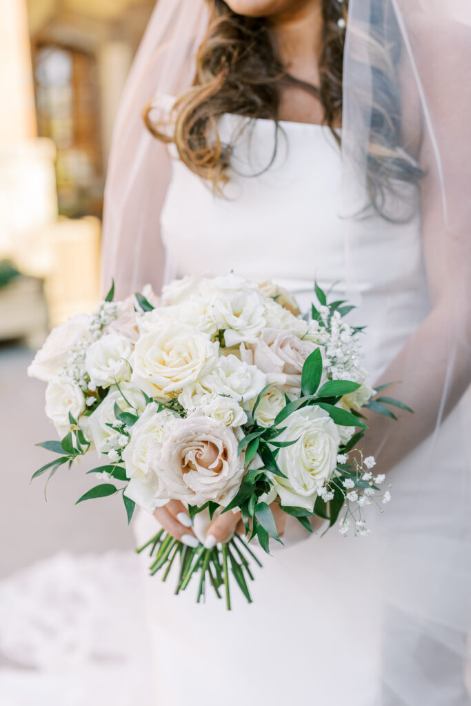 bride and her bouquet