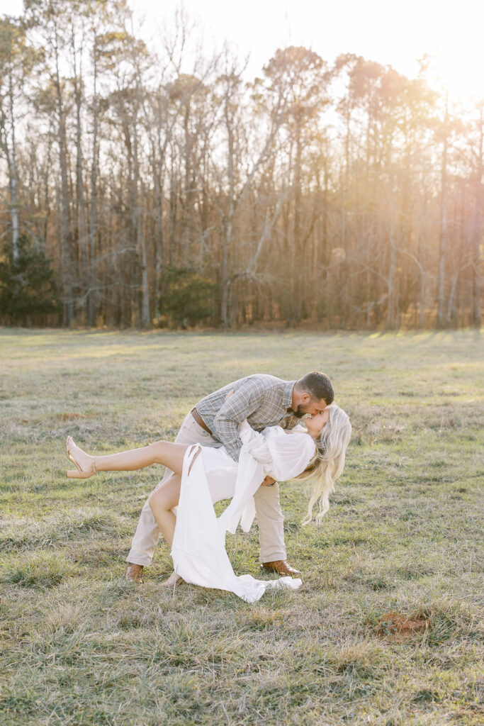 golden hour engagement photography