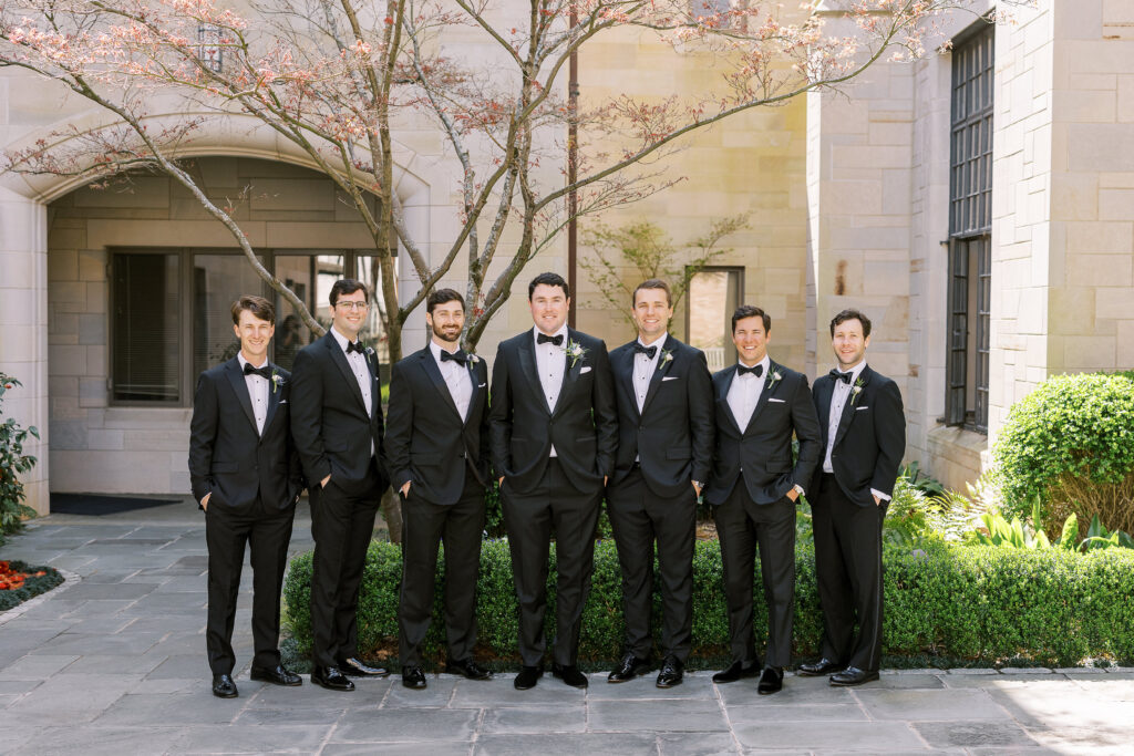 the groom and his groomsmen