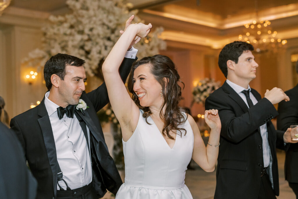 dancing guests at a reception