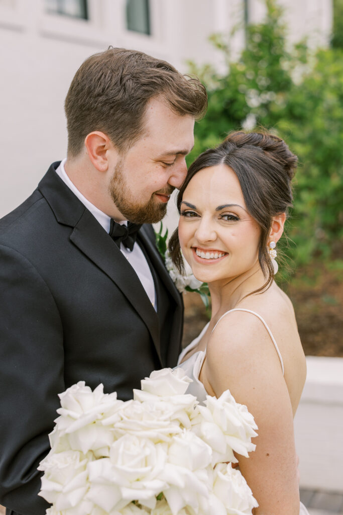 portrait of the bride and groom