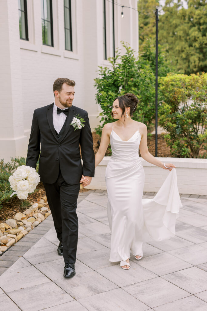 portrait of the bride and groom