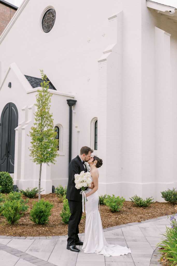 portrait of the bride and groom