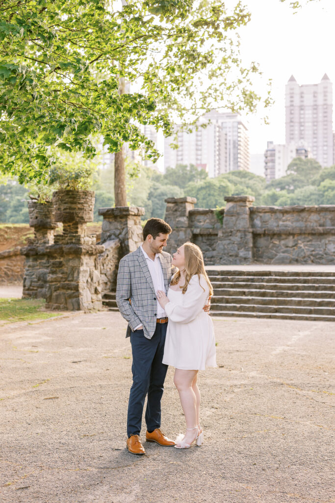 Downtown Atlanta Engagement Session in Piedmont Park