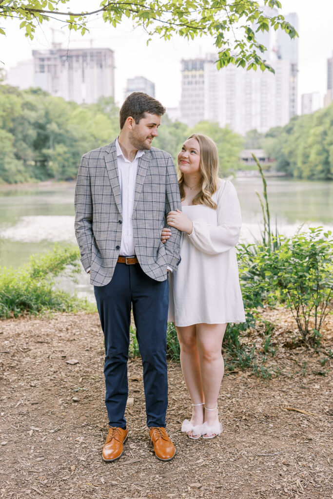 Downtown Atlanta Engagement Session in Piedmont Park