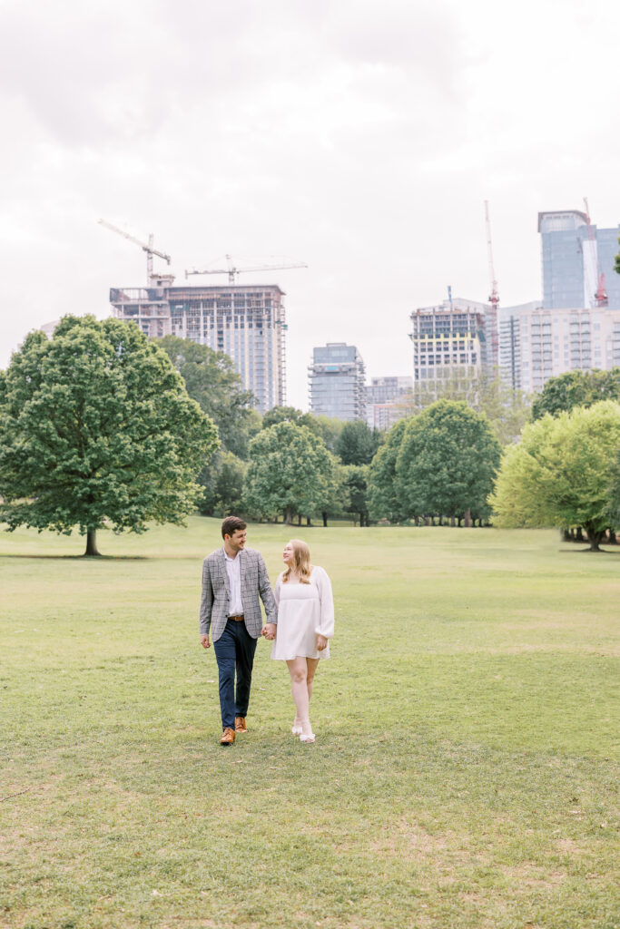 Downtown Atlanta Engagement Session in Piedmont Park