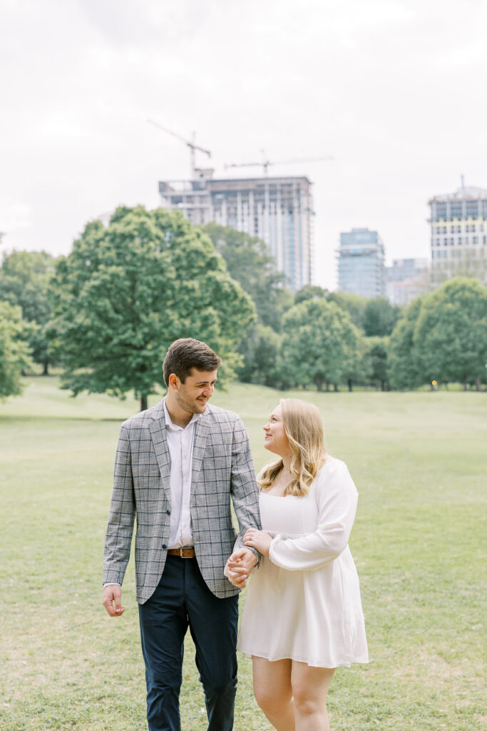 Downtown Atlanta Engagement Session in Piedmont Park