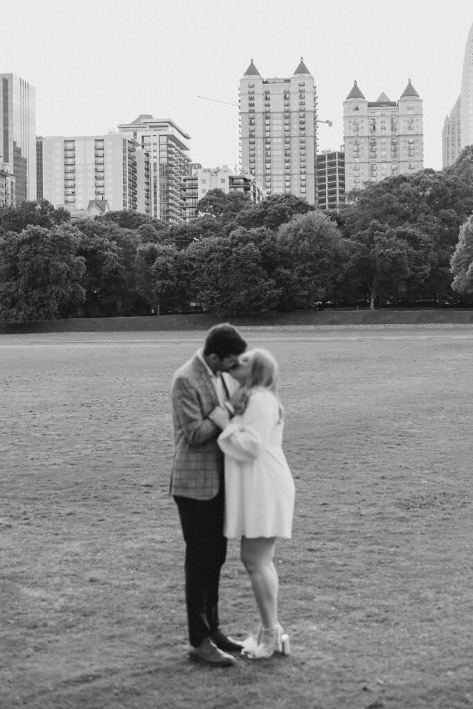 Downtown Atlanta Engagement Session in Piedmont Park