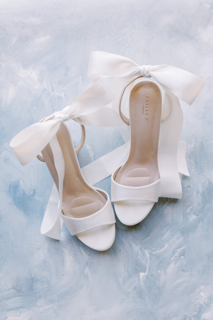 bride's wedding shoes