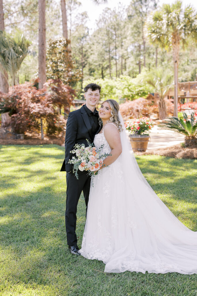 bride and groom portrait