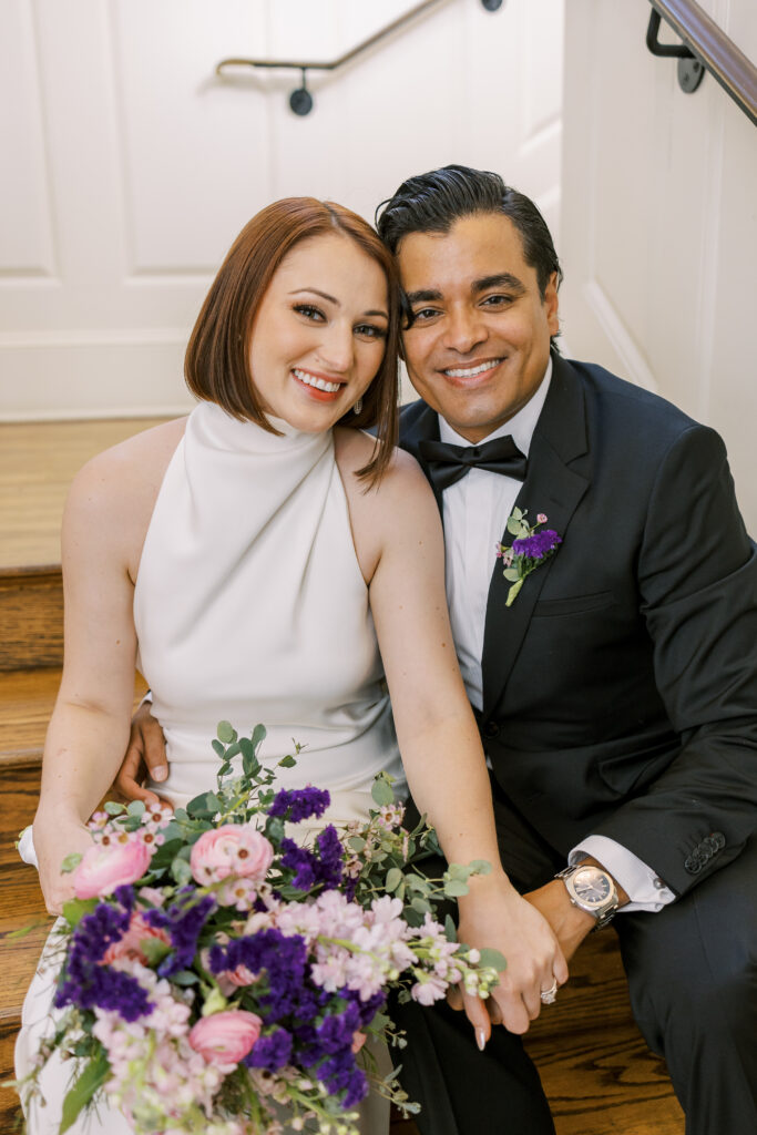 bride and groom portrait