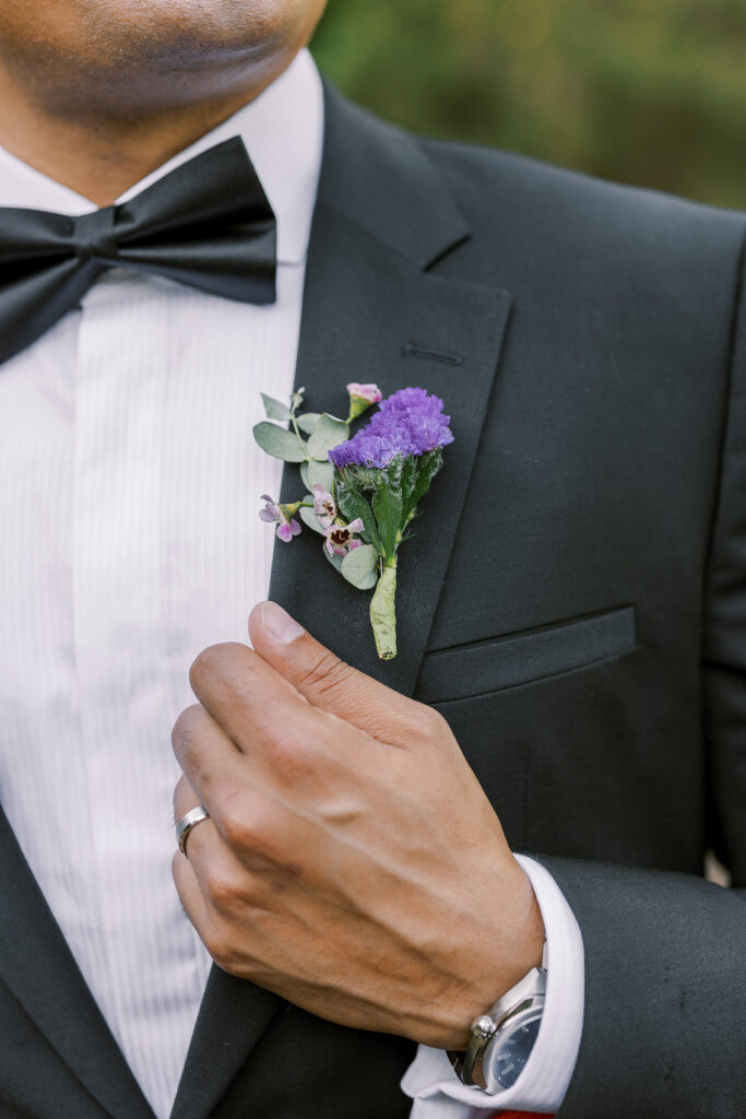 bride and groom portraits at the state botanical gardens of georgia