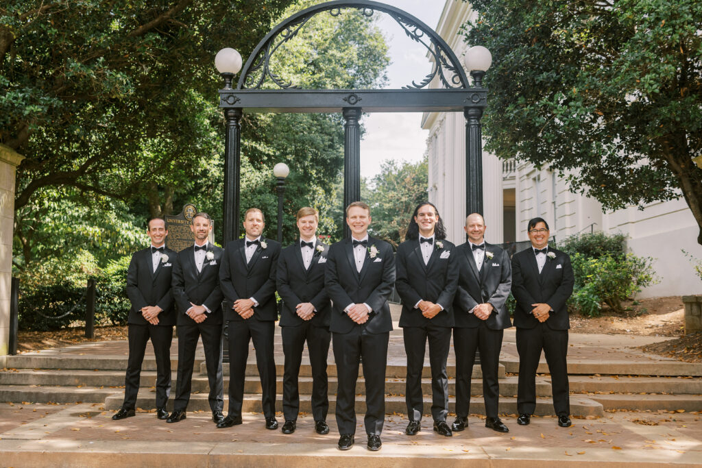 groom and his groomsmen