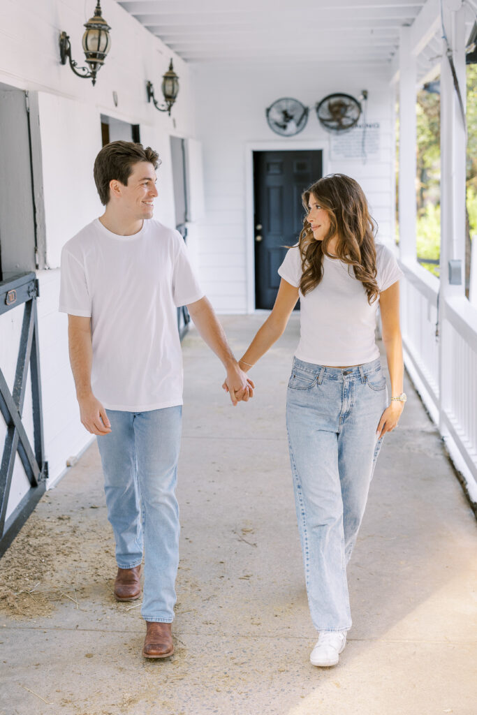 engagement session at the painted horse winery in alpharetta georgia