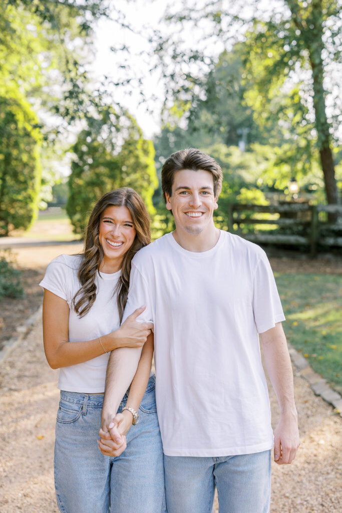 engagement session at the painted horse winery in alpharetta georgia