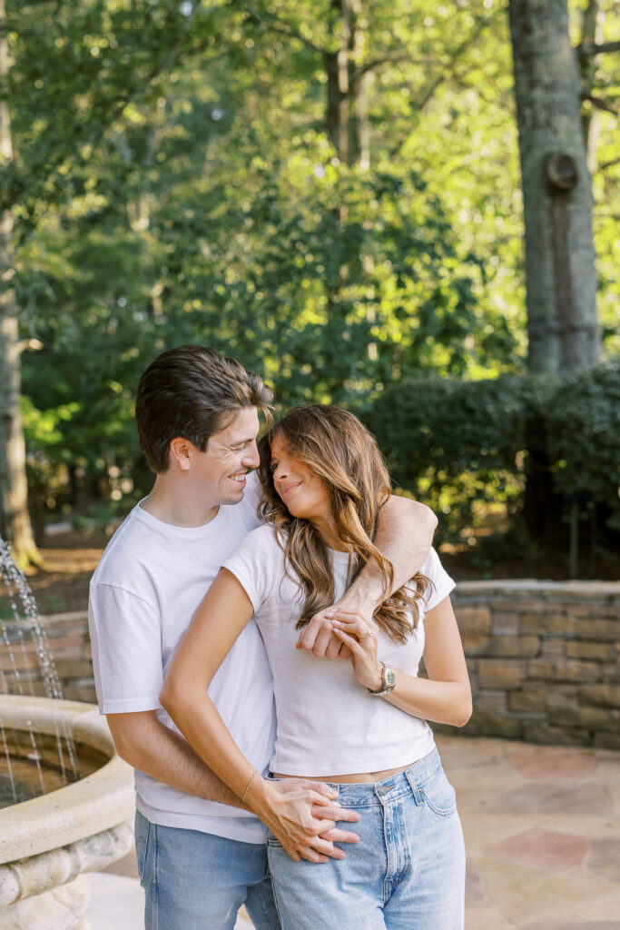 engagement session at the painted horse winery in alpharetta georgia