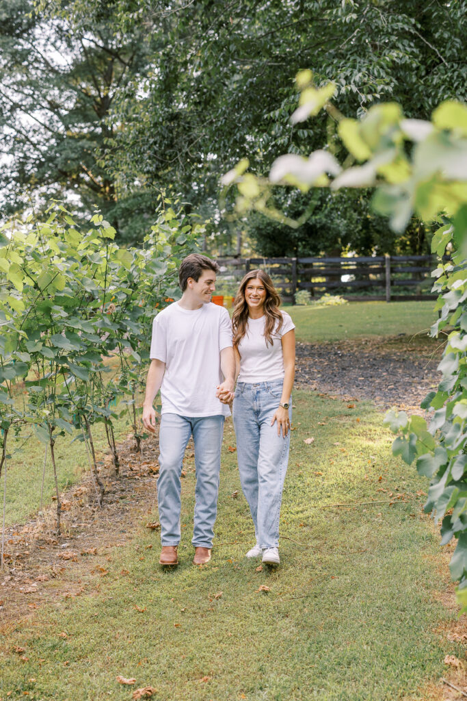 engagement session at the painted horse winery in alpharetta georgia