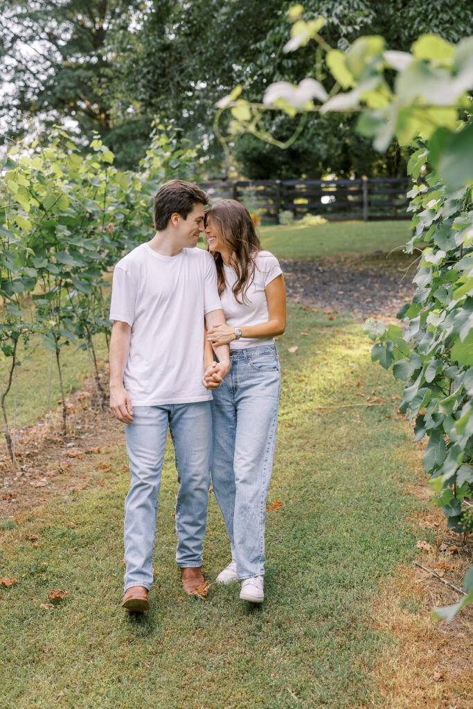 engagement session at the painted horse winery in alpharetta georgia