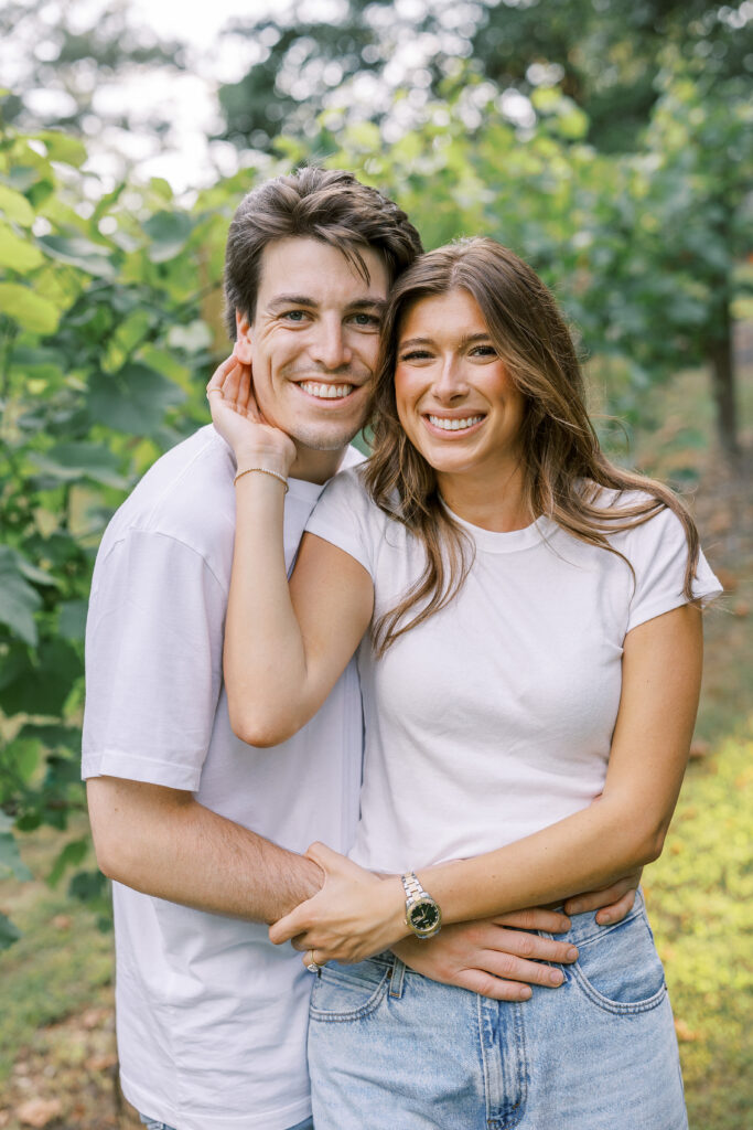 engagement session at the painted horse winery in alpharetta georgia