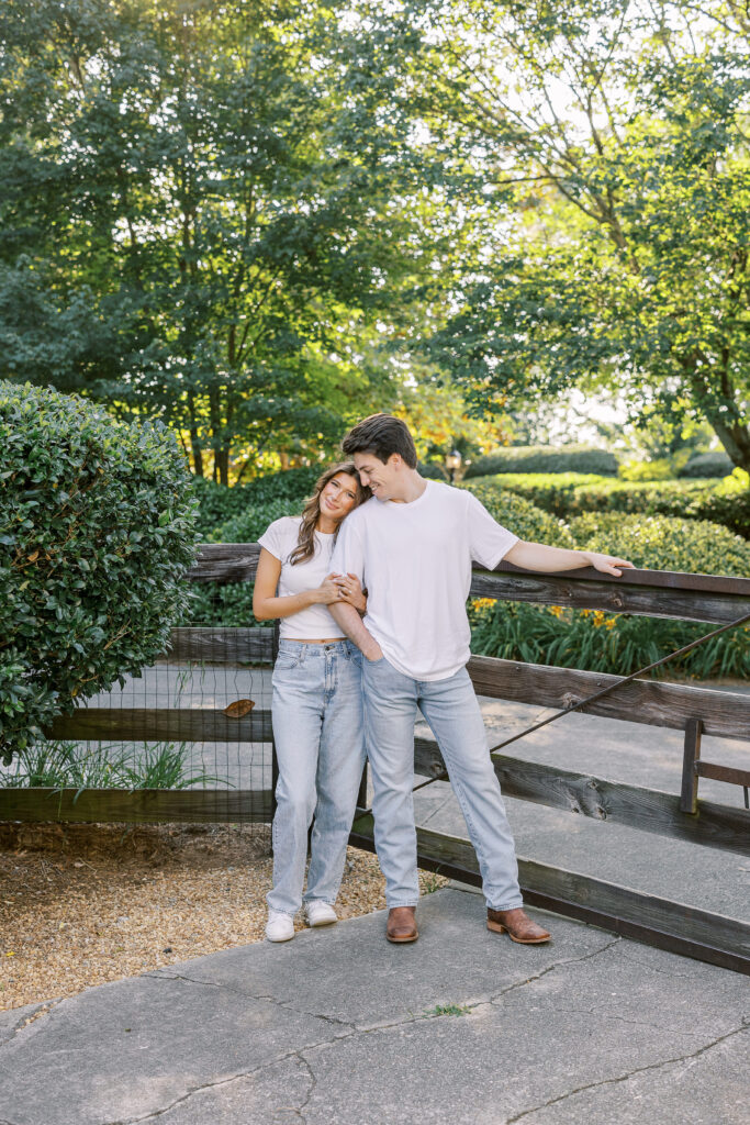 engagement session at the painted horse winery in alpharetta georgia