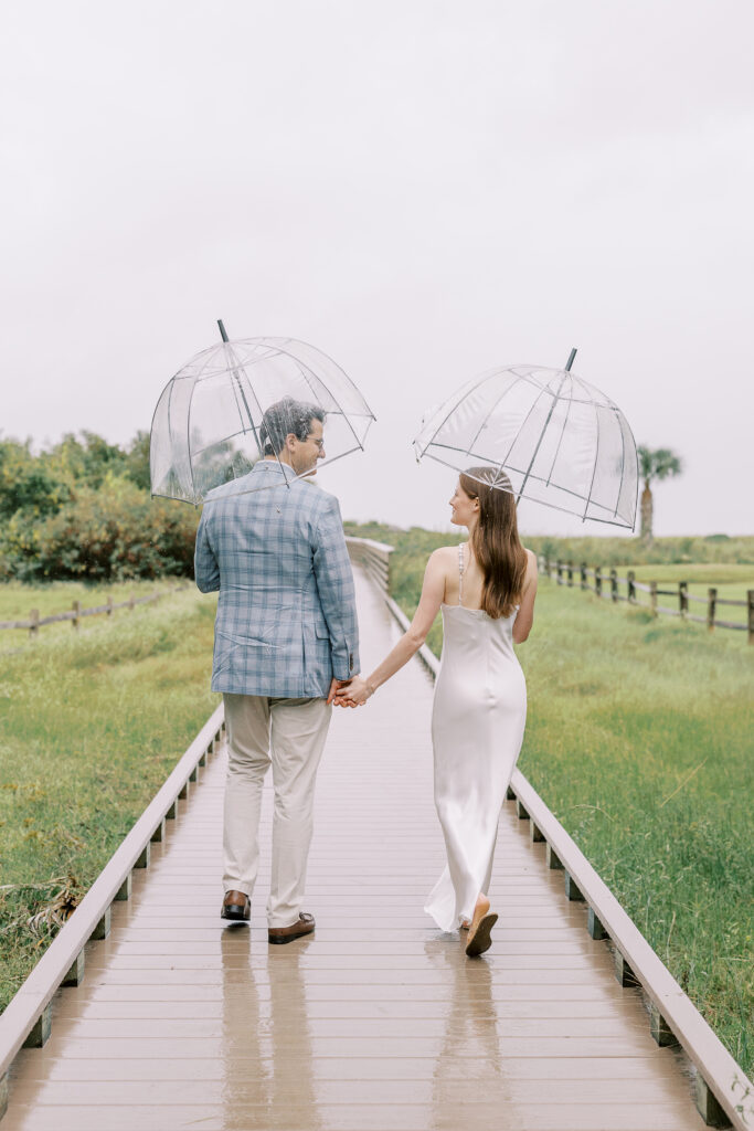 A Rainy Engagement Session on Sullivan's Island, SC