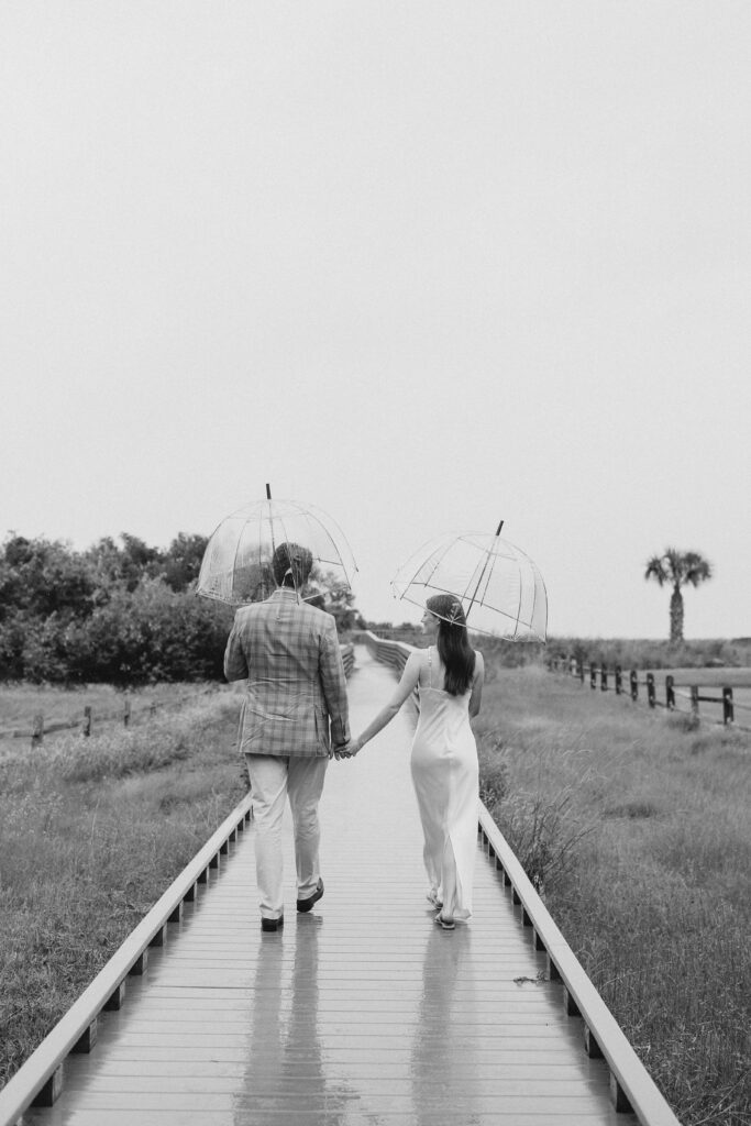 A Rainy Engagement Session on Sullivan's Island, SC