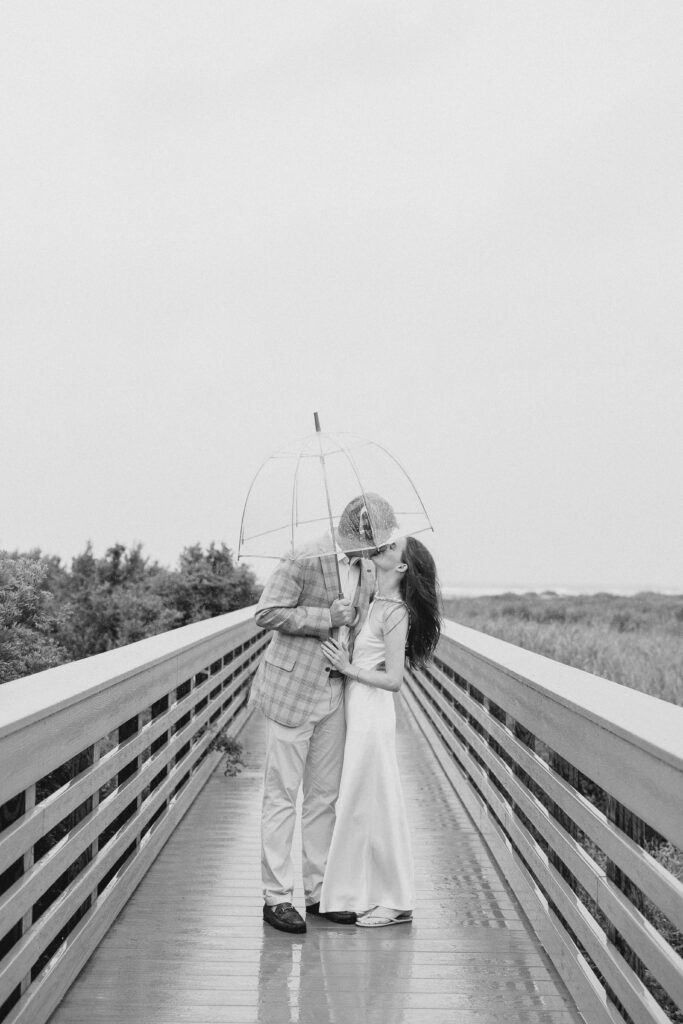 A Rainy Engagement Session on Sullivan's Island, SC