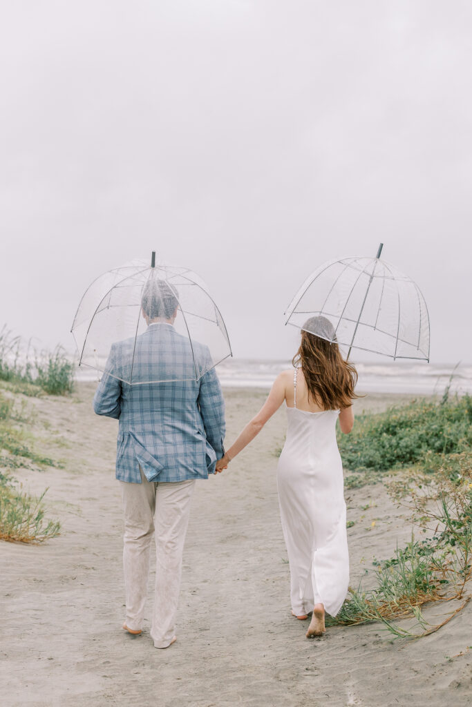 A Rainy Engagement Session on Sullivan's Island, SC