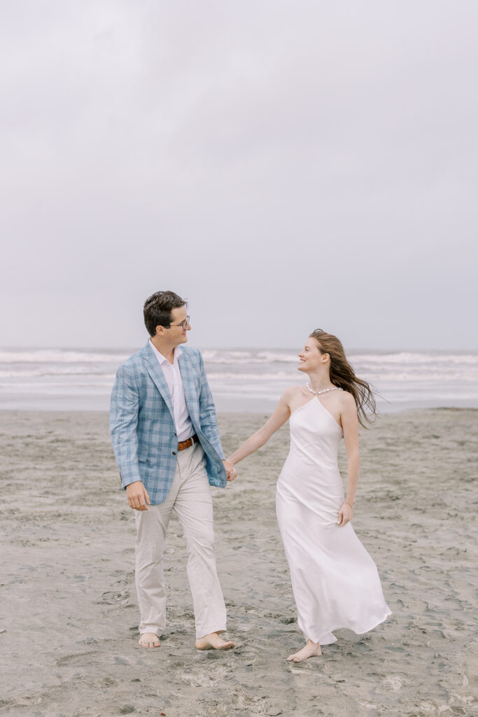 A Rainy Engagement Session on Sullivan's Island, SC