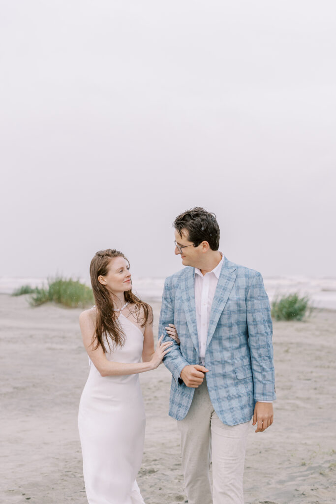 A Rainy Engagement Session on Sullivan's Island, SC