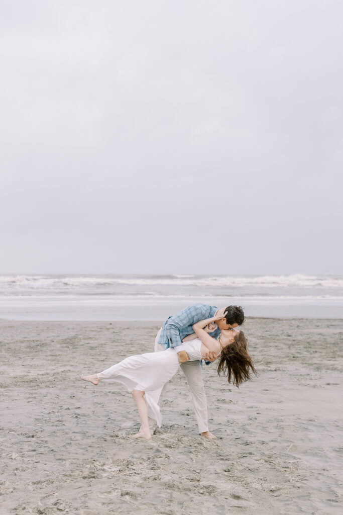 A Rainy Engagement Session on Sullivan's Island, SC