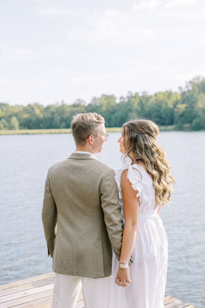 engagement session at the Sandy Creek Barn on Lake Oconee in Reynolds, Georgia