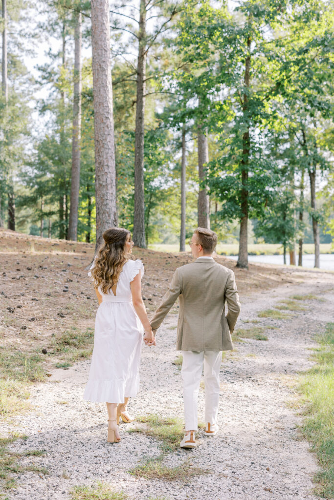 engagement session at the Sandy Creek Barn on Lake Oconee in Reynolds, Georgia