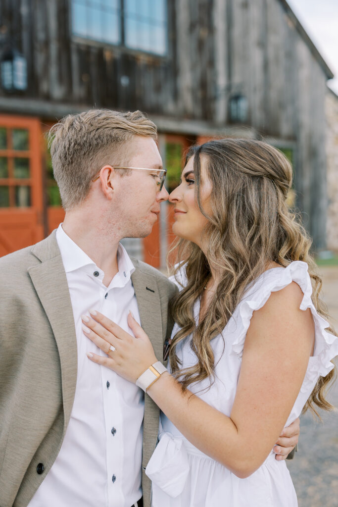 engagement session at the Sandy Creek Barn on Lake Oconee in Reynolds, Georgia