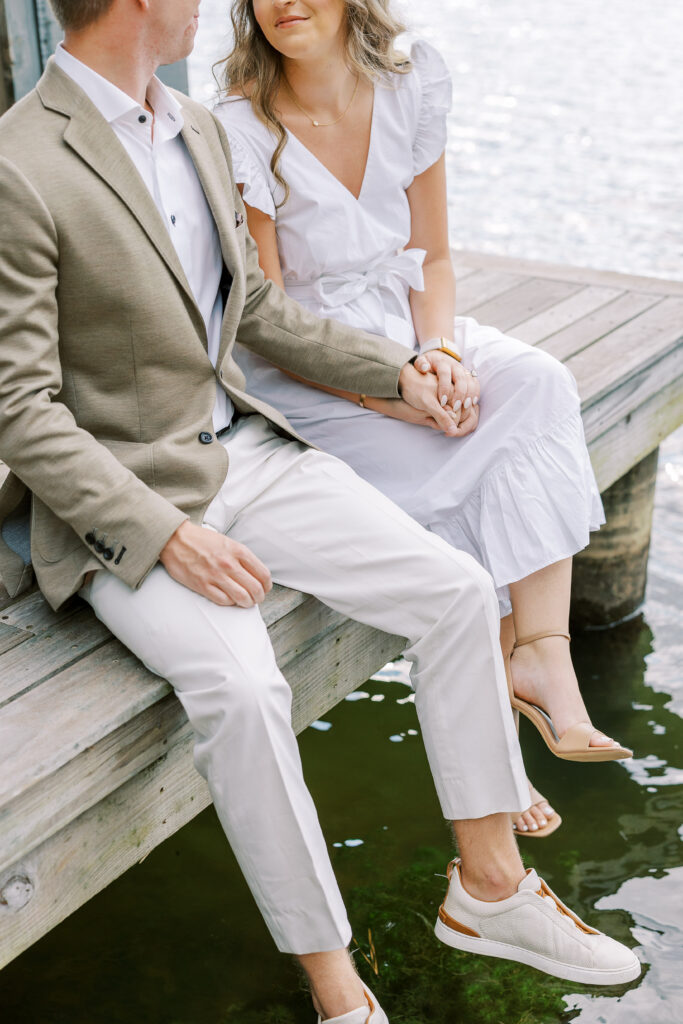 engagement session at the Sandy Creek Barn on Lake Oconee in Reynolds, Georgia