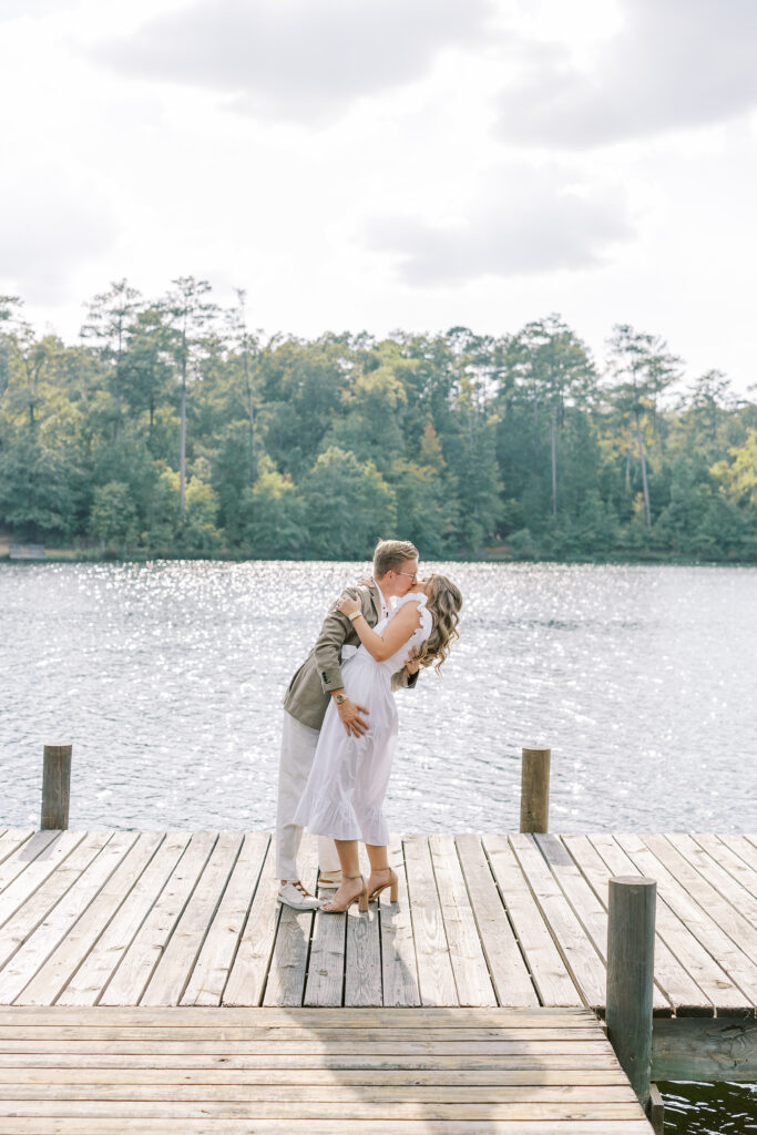 engagement session at the Sandy Creek Barn on Lake Oconee in Reynolds, Georgia