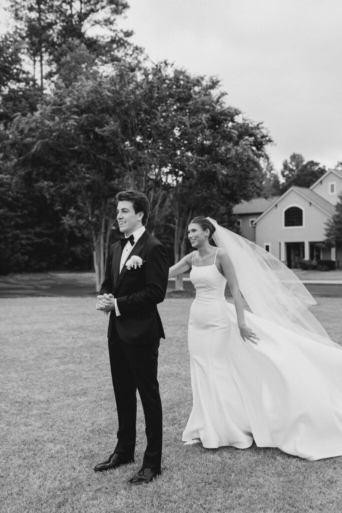 bride and groom first look