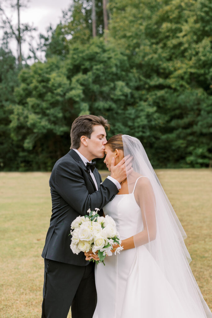 portrait of the bride and groom