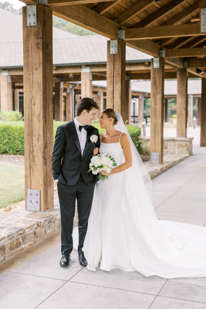 bride and groom portrait