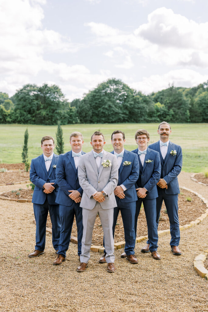 groom and his groomsmen