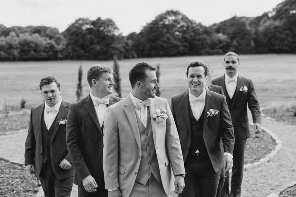 groom and his groomsmen