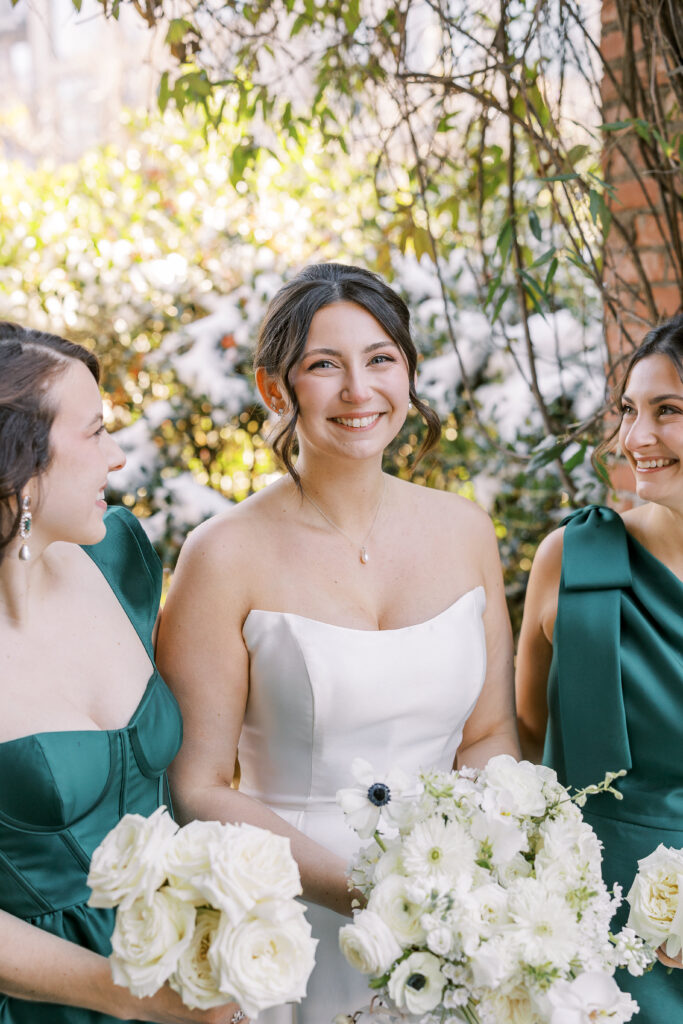 bride and her bridesmaids