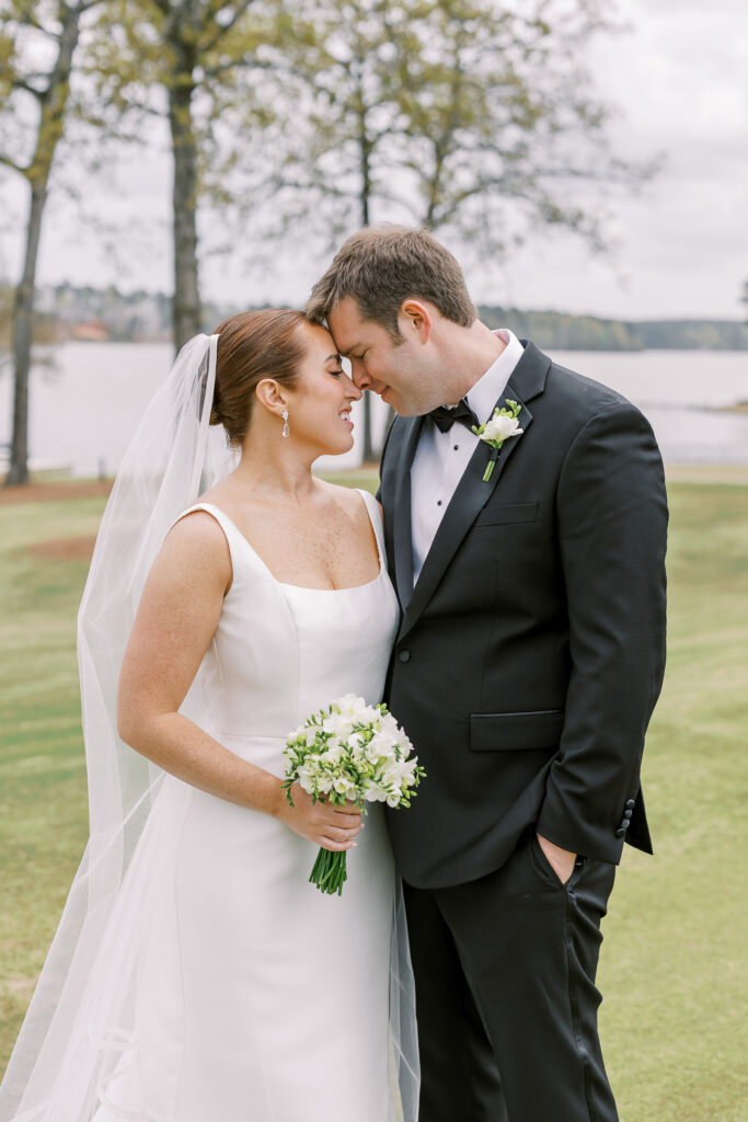 portrait of the bride and groom