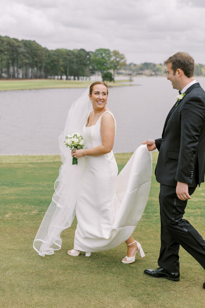portrait of the bride and groom
