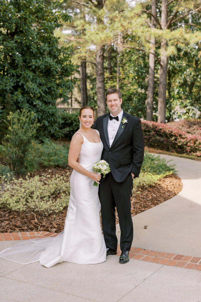portrait of the bride and groom