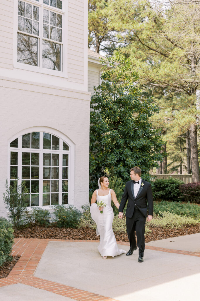 portrait of the bride and groom