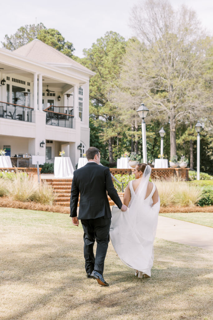 portrait of the bride and groom